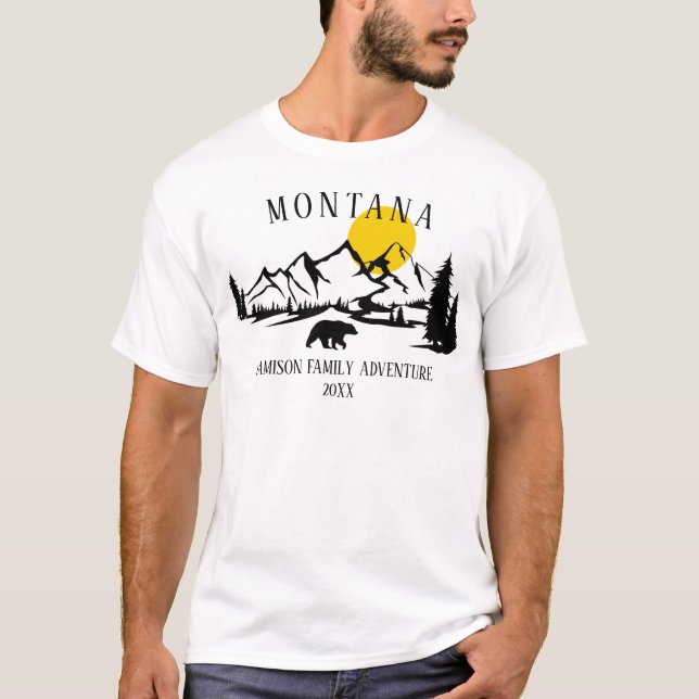 Anpassad Bergsresa  T Shirt (Framsida)