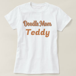 Anpassad Bernedoodle Doodle Mamma Trefärgad Husdju T Shirt