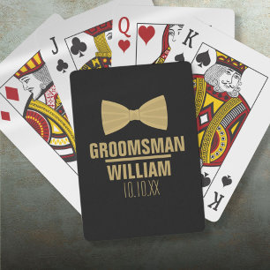 Anpassad Best Man Bröllop Casinokort