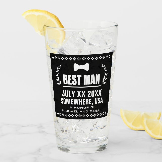Anpassad Best Man Glaskopp (Framsida Ice)