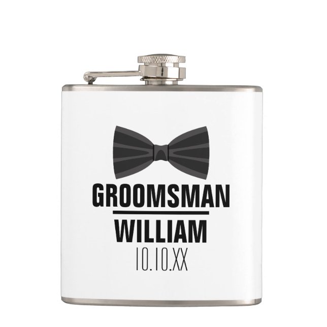 Anpassad Best Man Groomsman Bröllop Fickplunta (Framsidan)