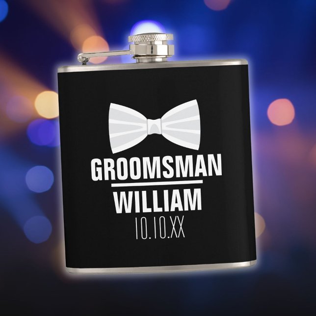 Anpassad Best Man Groomsman Bröllop Fickplunta (Custom Best Man Groomsman Wedding Flask)