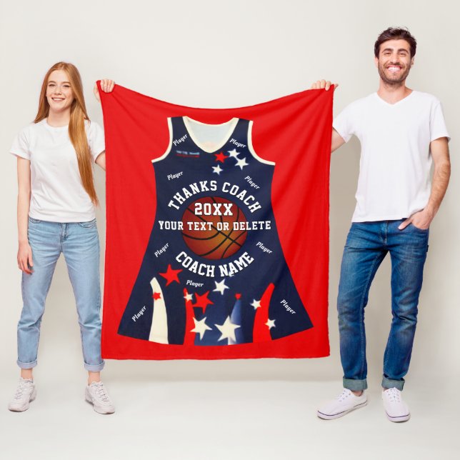 Anpassad Beställd NetBall-filta Fleecefilt (På plats)
