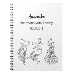 Anpassad bharatanatyam dans teori Spiral antecknin Anteckningsbok