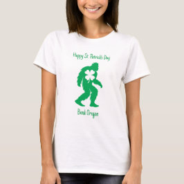 Anpassad Bigfoot St. Patrick's Day T Shirt