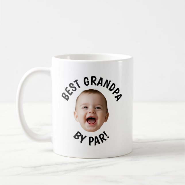 Anpassad bild av bästa farfar av Par  Kaffemugg (Vänster)
