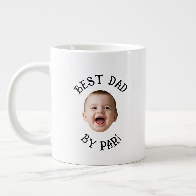 Anpassad bild av bästa pappa av Par  Jumbo Mugg (Vänster)