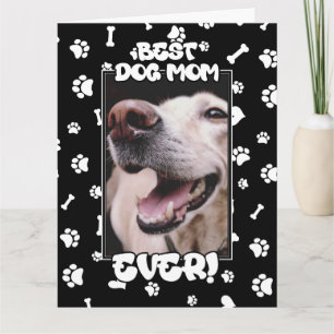 Anpassad bild Bästa hundmamma någonsin Mors dag Kort