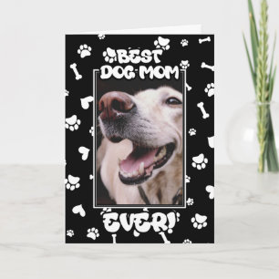 Anpassad bild Bästa hundmamma någonsin Mors dag Kort