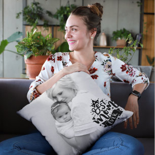 Anpassad bild Bästa mamma någonsin Rosa guld randi Kudde