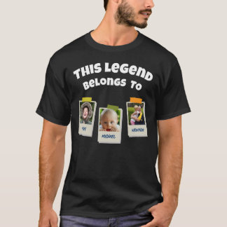 Anpassad bild Denna legend tillhör farfar Retro T Shirt