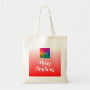 Anpassad bild eller logotyp God Jul-typografi Tygkasse