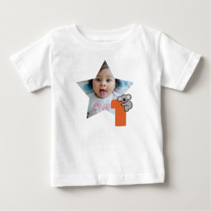 Anpassad bild för 1-årsdag, Ett sött år, Koala T Shirt