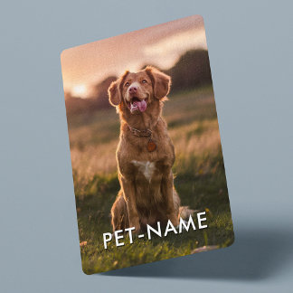 Anpassad bild med din hunds namn casinokort