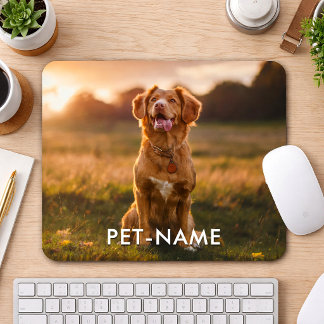 Anpassad bild med din hunds namn musmatta