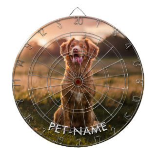 Anpassad bild med din hunds namn på darttavla