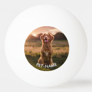 Anpassad bild med din hunds namn pingisboll