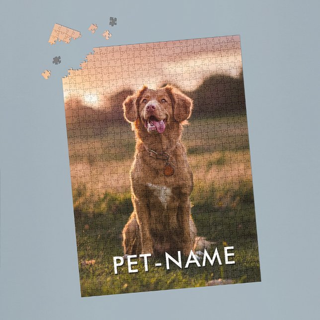 Anpassad bild med din hunds namn pussel (Skapare uppladdad)