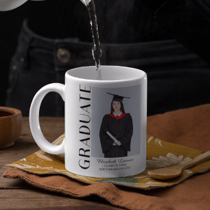 Anpassad bild Modern Elegant Studentexamen Festlig Kaffemugg