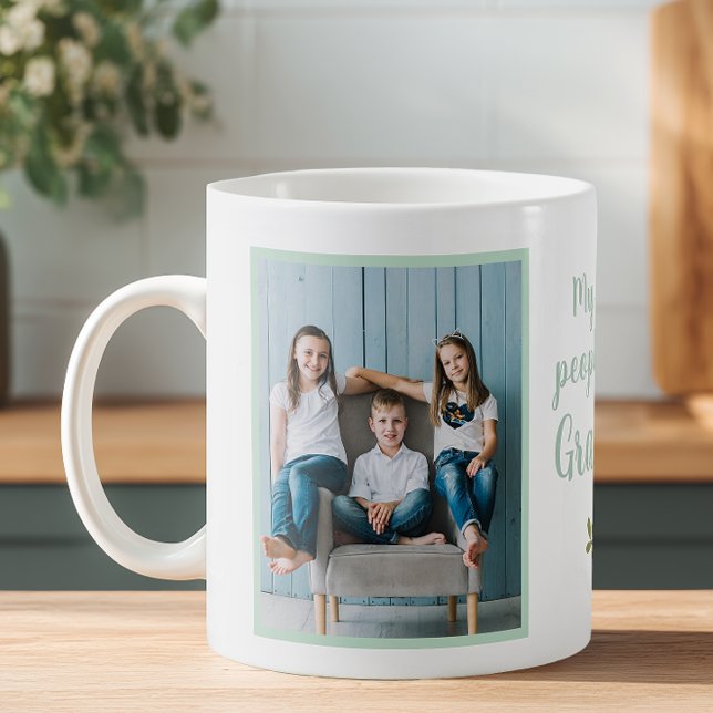 Anpassad bild Mormor Kaffemugg (Personalized Photo mug for Grandma)