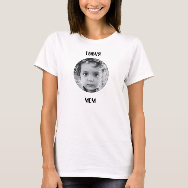 Anpassad bild & namn  t shirt (Framsida)