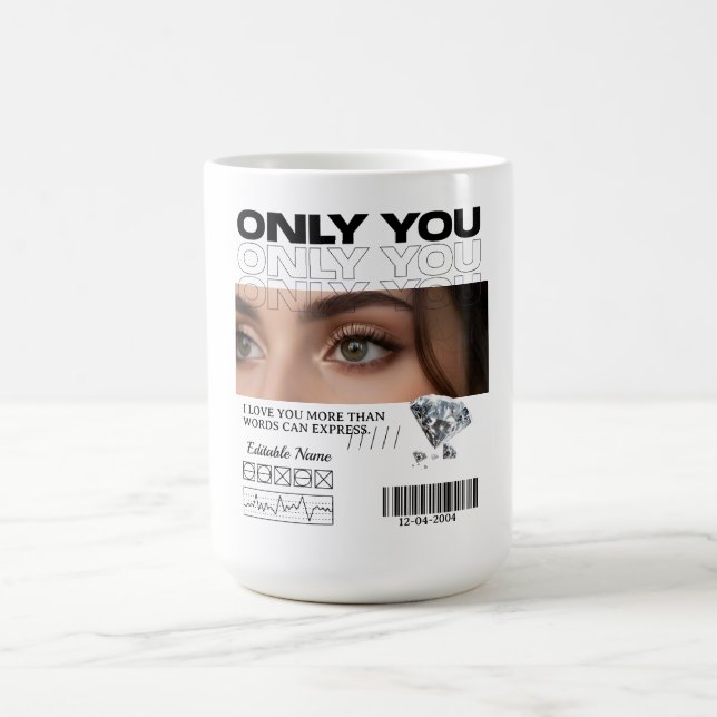 Anpassad Bild, Namn & Text | Personlig Mugg (Center)