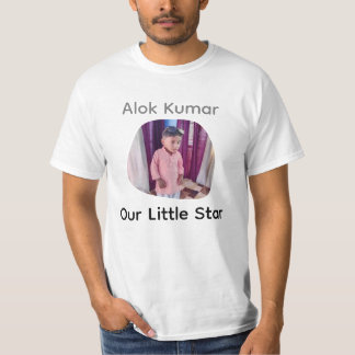 Anpassad bild och namn barnringklocka t shirt