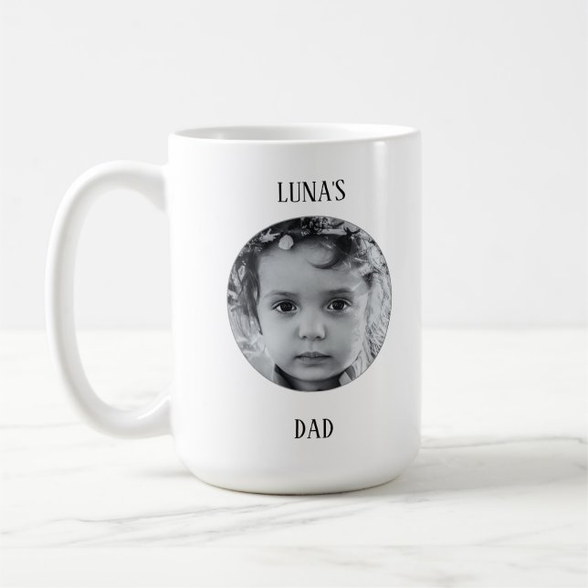 Anpassad bild och namn kaffemug kaffemugg (Vänster)