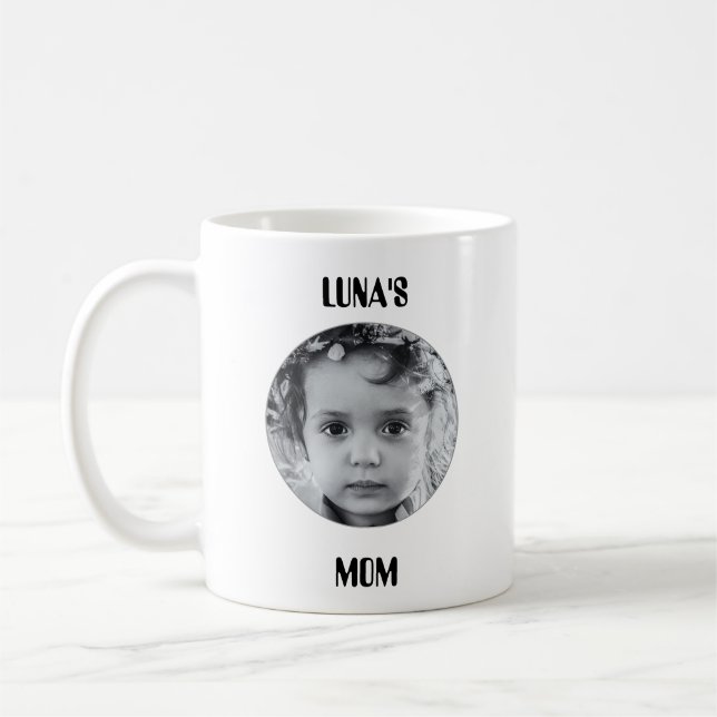 Anpassad bild och namn kaffemug kaffemugg (Vänster)