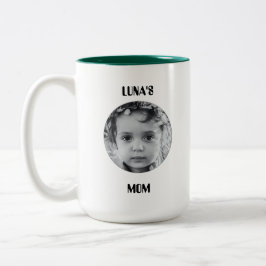 Anpassad bild och namn kaffemug Två-Tonad mugg