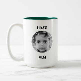 Anpassad bild och namn kaffemug Två-Tonad mugg