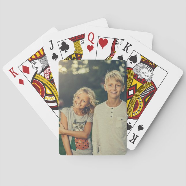 Anpassad bild och text casinokort (Baksidan)