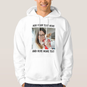 Anpassad bild och text eller namn hoodie