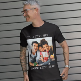 Anpassad bild och text eller namn t shirt