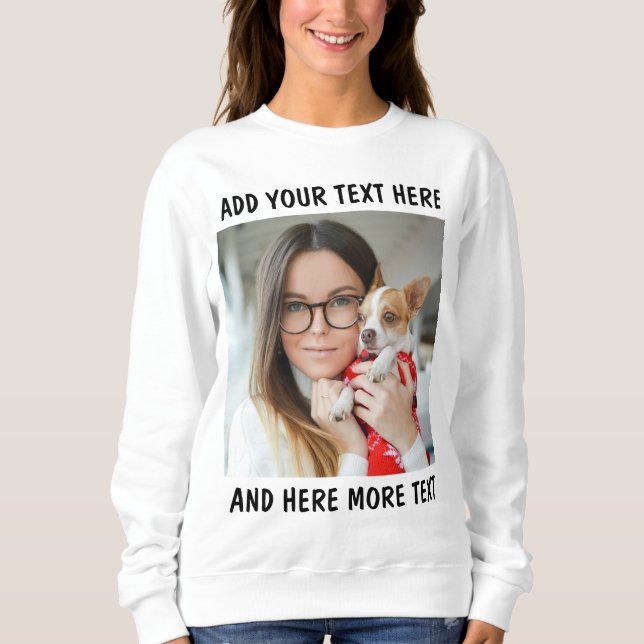Anpassad bild och text eller namn t shirt (Framsida)