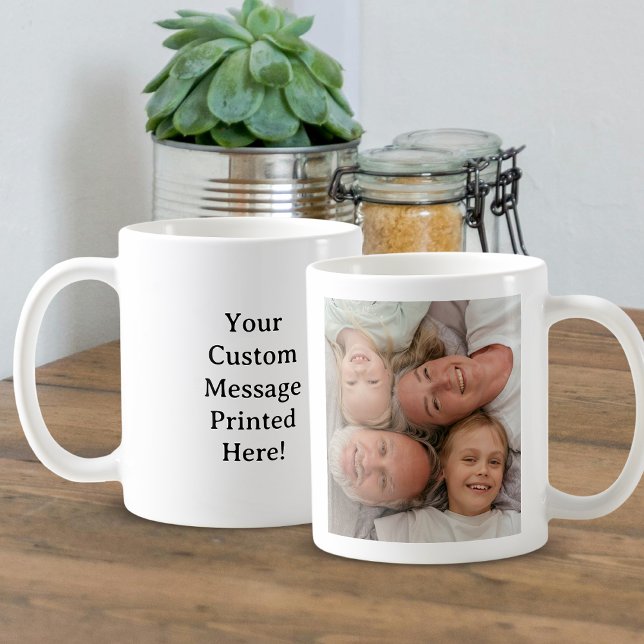 Anpassad bild och text Enkel personlig anpassning Kaffemugg (Skapare uppladdad)