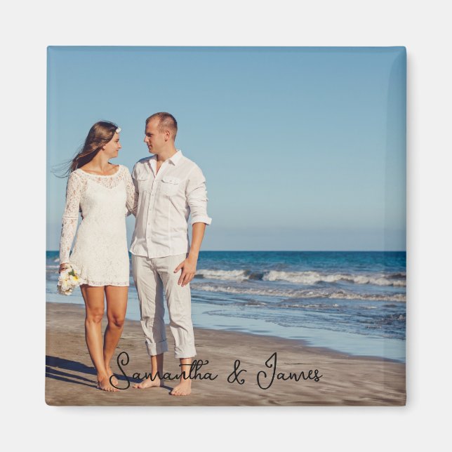 Anpassad bild och text magnet (Framsidan)