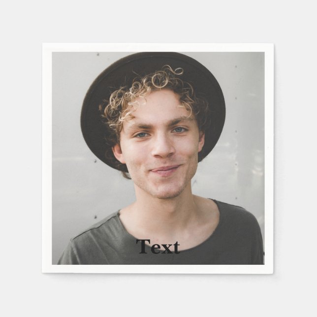 Anpassad bild och text pappersservett (Framsidan)