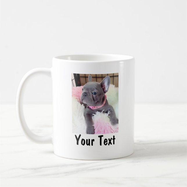 Anpassad bild och text Personlig husdjursälskare Kaffemugg (Vänster)