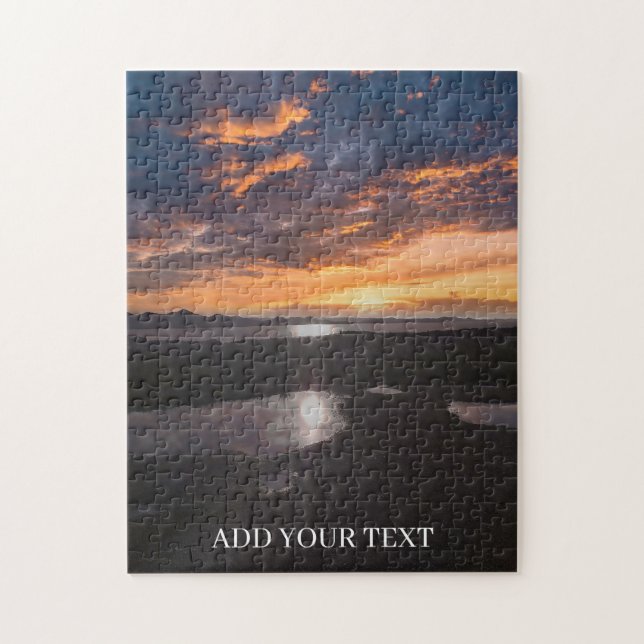 Anpassad bild och text Personlig  Pussel (Vertikal)