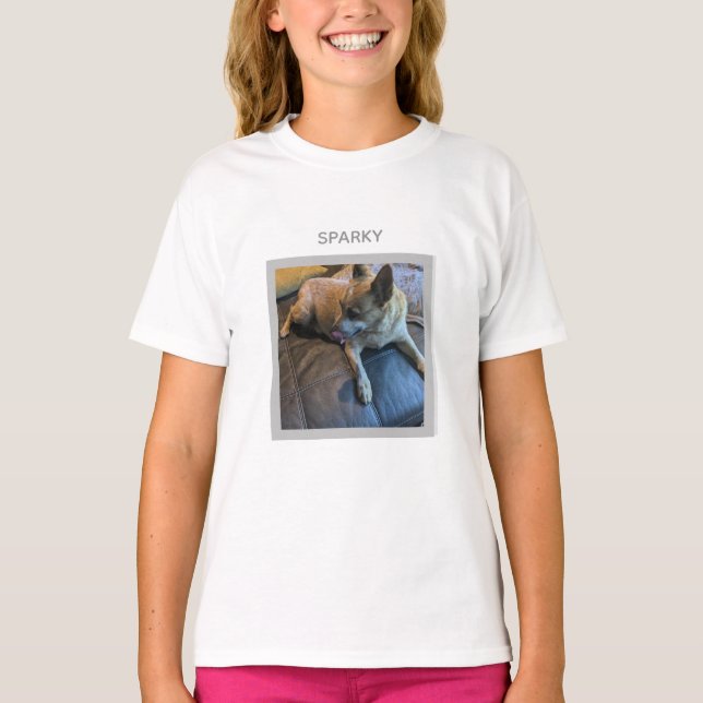 Anpassad bild och text t shirt (Framsida)