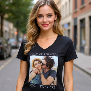 Anpassad bild och text t shirt
