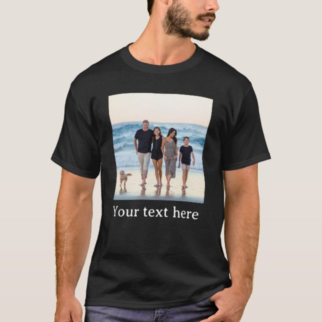 Anpassad bild och text t shirt (Framsida)