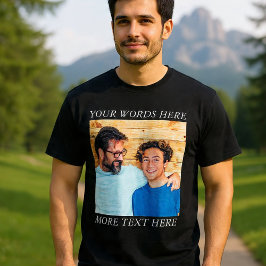Anpassad bild och text T-shirt | Skapa din egen 