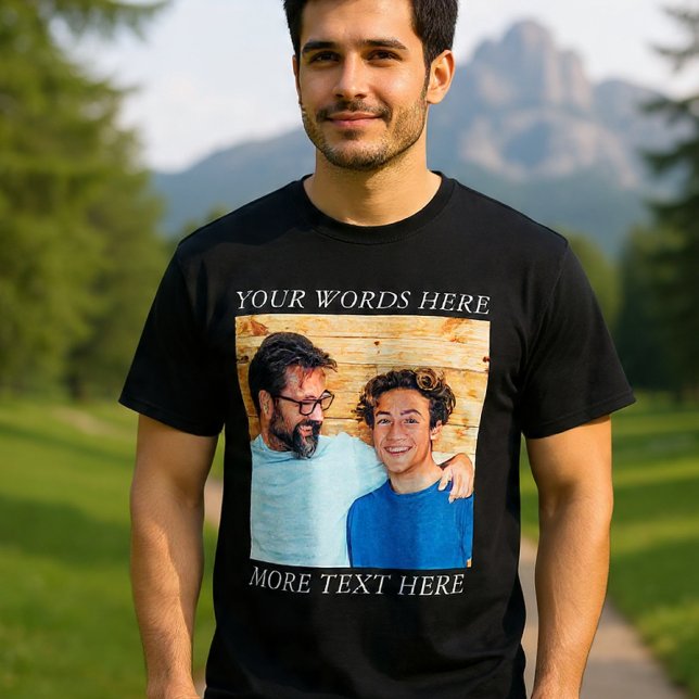 Anpassad bild och text T-shirt | Skapa din egen  (Skapare uppladdad)