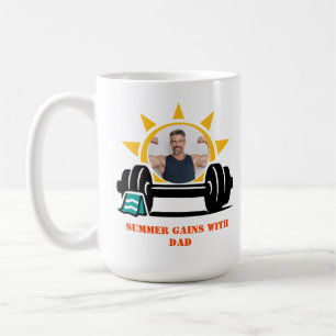 Anpassad bild Pappas sommarstång fars dag Kaffemugg