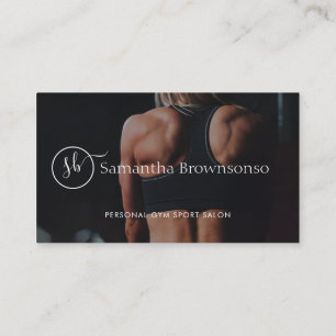 Anpassad bild professionell fitness personlig trän visitkort