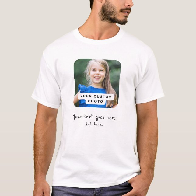 Anpassad bild, skapa din egen t shirt (Framsida)