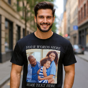 Anpassad bild T-shirt med redigerbar text