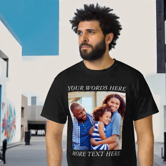 Anpassad bild T-shirt med redigerbar text (Skapare uppladdad)